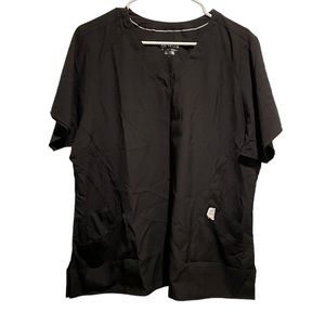 W123 Black Short Sleeve Scrub Top XL